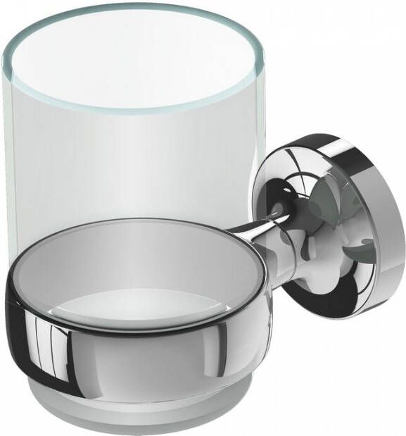 Geesa Tone Glashouder met glas Chroom 91730202