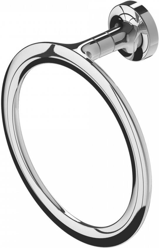 Geesa Tone Handdoekring Rond 17.8 Cm. Chroom