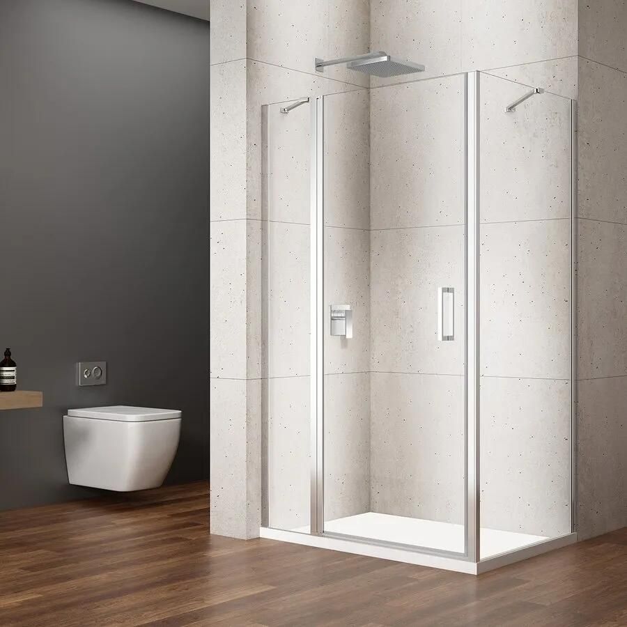 Gelco Loro douchecabine met draaideur 80x110cm chroom