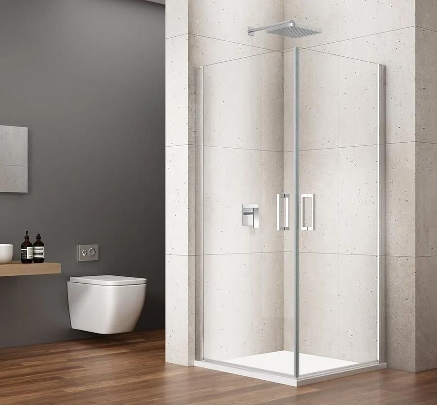 Gelco Loro douchecabine met grote draaideuren 90x90cm chroom