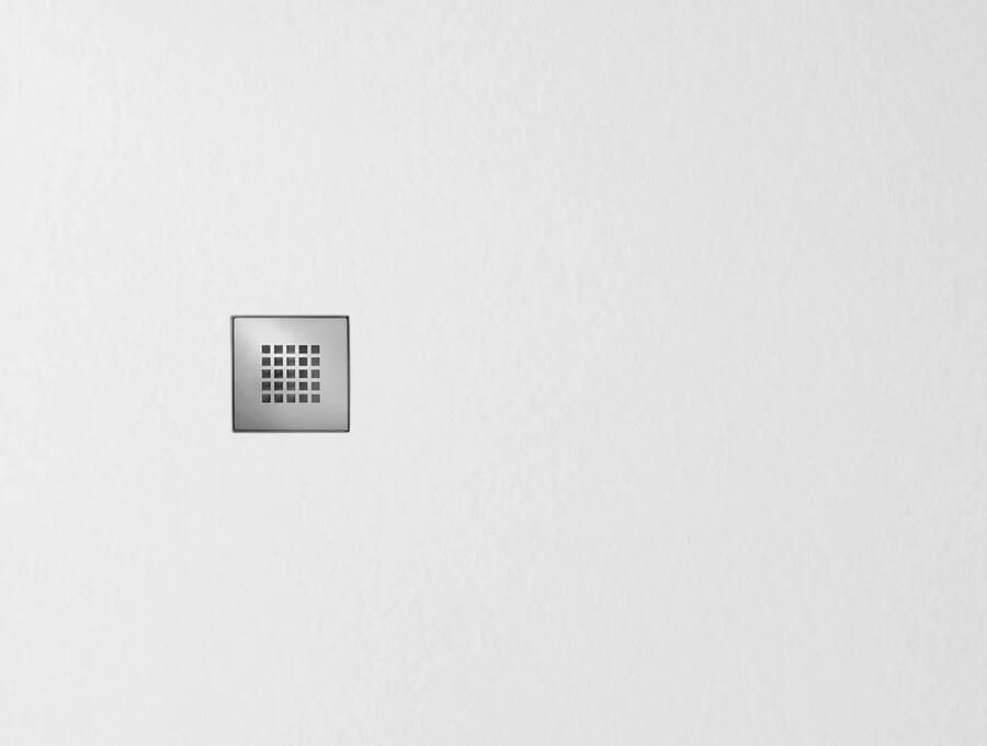 Gelco Mitia rechthoekige douchebak stone-look 120x70cm wit