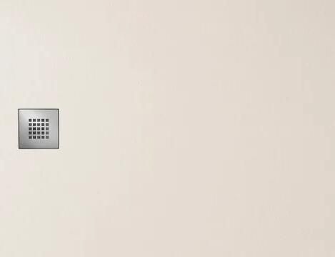 Gelco Mitia rechthoekige douchebak stone-look 140x90cm lichtgrijs