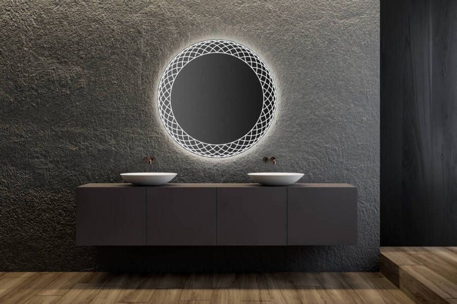 Gliss Design Fantasia spiegel met LED-verlichting 100cm