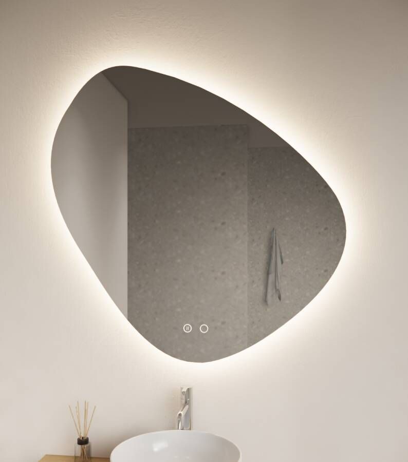 Gliss Design Fury spiegel met LED-verlichting 120x120cm