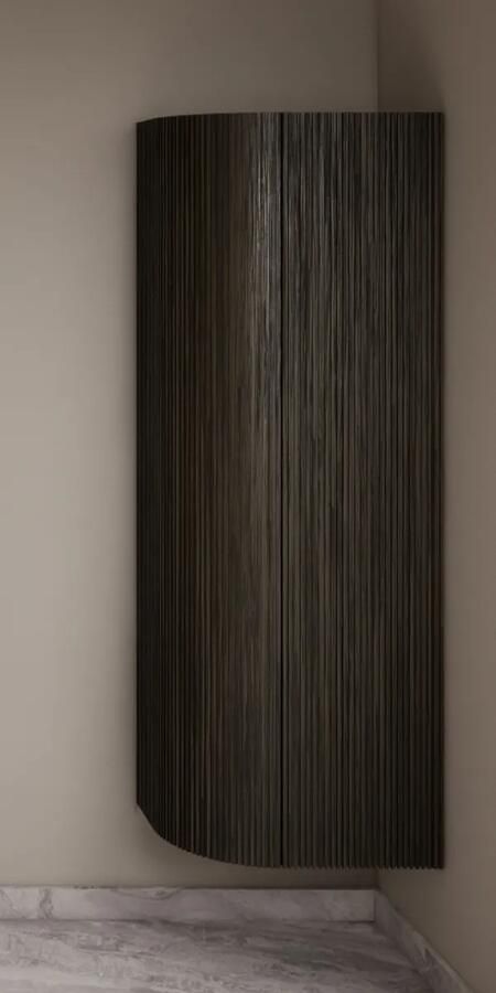 Gliss Design Alluro kolomkast 160cm met ronding links charcoal