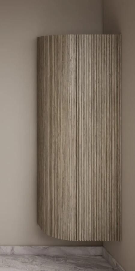 Gliss Design Alluro kolomkast 160cm met ronding links corn silk
