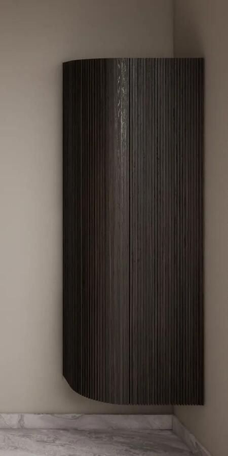 Gliss Design Alluro kolomkast 160cm met ronding links ebony