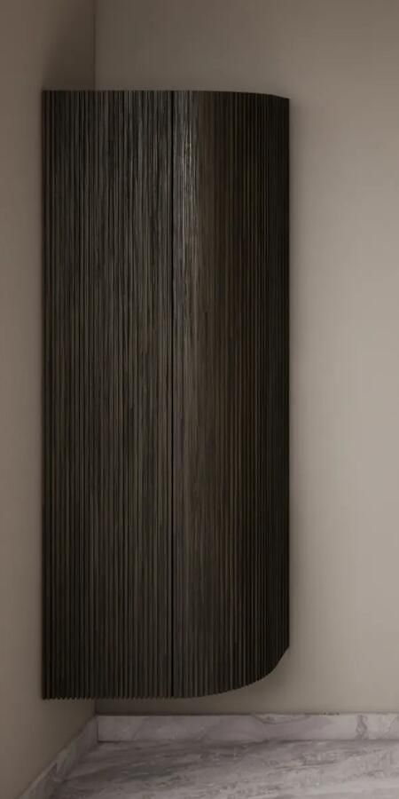 Gliss Design Alluro kolomkast 160cm met ronding rechts charcoal