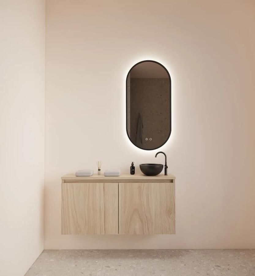 Gliss Design Toiletmeubel Echo Kastanje 100 Cm incl Topplaat - Foto 2