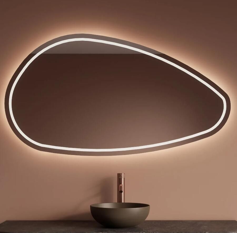Gliss Design Spiegel Sirius met Indirecte LED Verlichting en Verwarming 160x90 cm - Foto 2