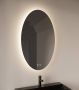 Gliss Design Badkamerspiegel Gliss Oval VERTICAAL LED Verlichting Met Spiegelverwarming 100x60 cm - Thumbnail 2