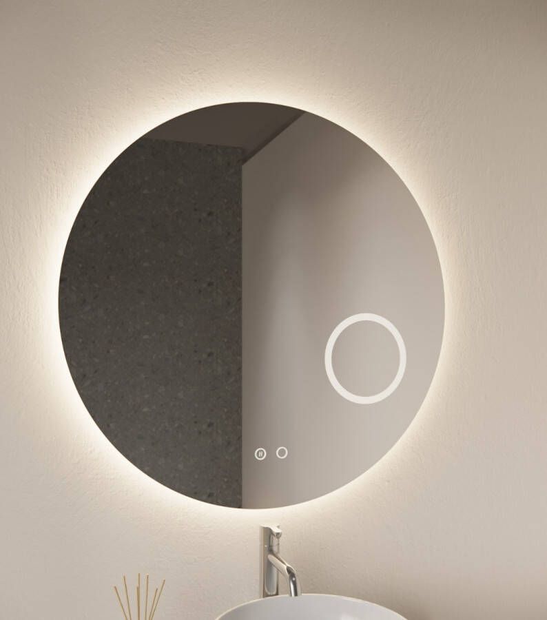 Gliss Design Sol ronde spiegel met LED-verlichting 60cm