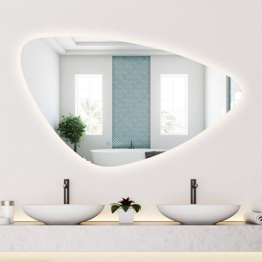 Gliss Design Strano spiegel met LED-verlichting en verwarming 120cm