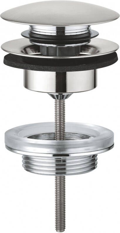 GROHE afvoergarnituur push-open afneembare kap afsluitbaar supersteel 65807DC0