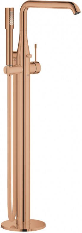 Grohe Essence New Afbouwdeel vrijstaande badkraan omstel draaibare uitloop 27.7cm handdouche doucheslang warm sunset 23491DA1