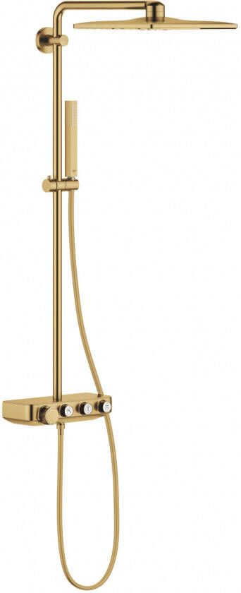 GROHE Euphoria SmartControl systeem Douchesysteem Duo vierkant thermostaat 310mm hoofddouche 450mm arm cool sunrise geborsteld