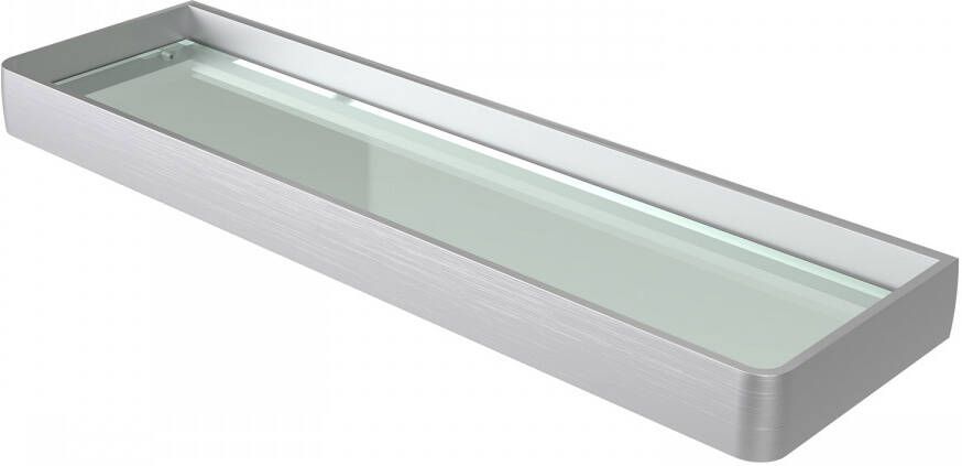 Haceka Planchet Aline Brushed 46x3 5 cm Aluminium Geborsteld Zilver