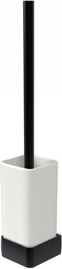 Haceka Toiletborstelset Aline Black 41 4 cm Aluminium Mat Zwart