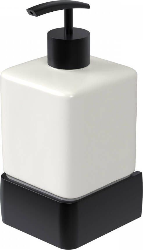 Haceka Zeepdispenser Aline Black 7 4x15 4 cm Aluminium Mat Zwart