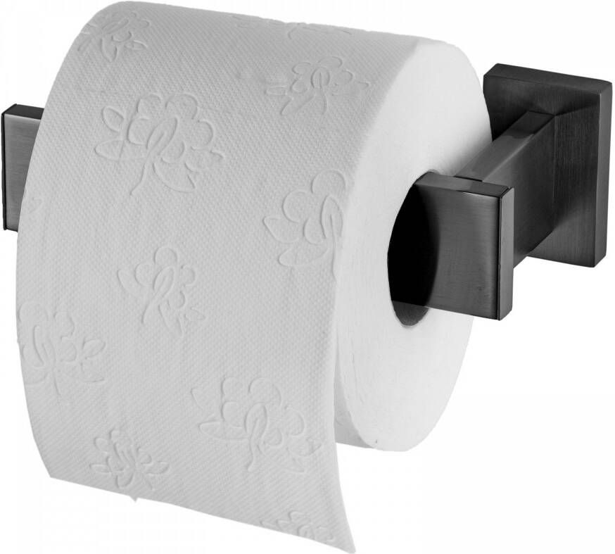 Haceka Edge Toiletrolhouder zonder klep L-vorm grafiet gunmetal 1208803