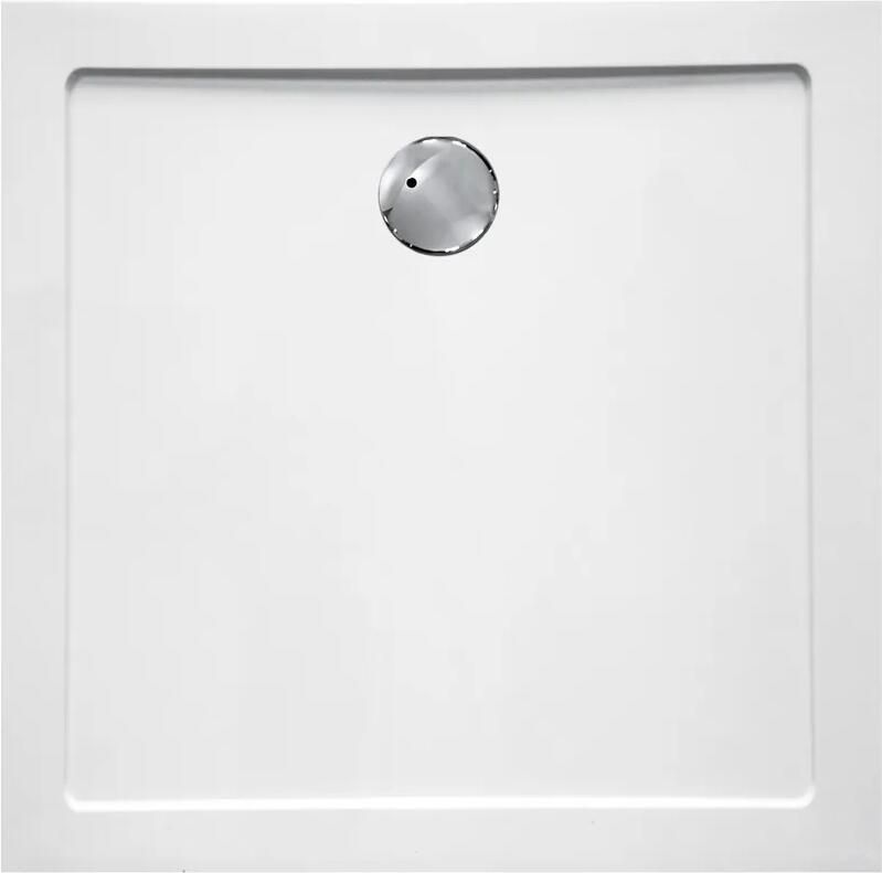 Haceka Belice Douchebak 90x90x4cm composiet vierkant glans wit 1159034