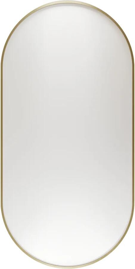 Haceka Deco ovale spiegel 40x80cm goud geborsteld