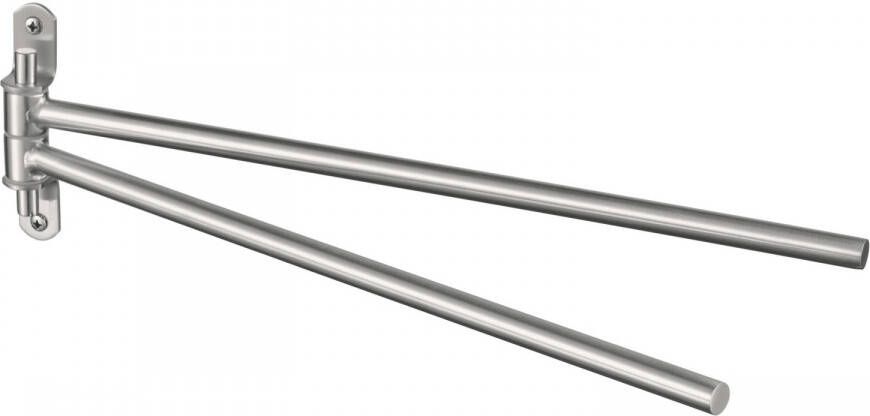 Haceka Handdoekhouder Draaibaar Ixi 39.5x11.2x2 cm RVS - Foto 2