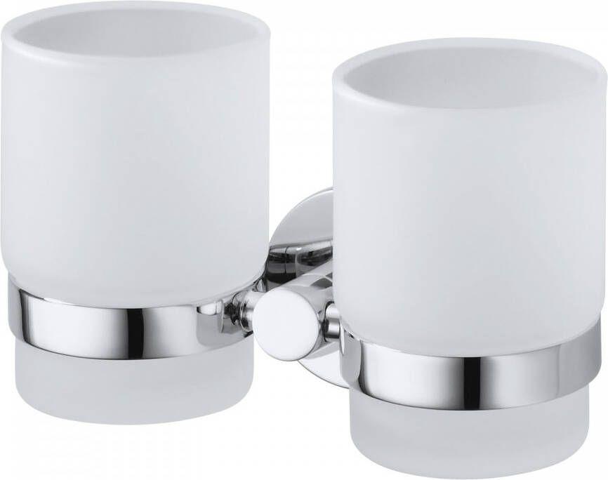 Haceka Kosmos Dubbele Bekerhouder 16 1x7 5x9 6 cm Chroom