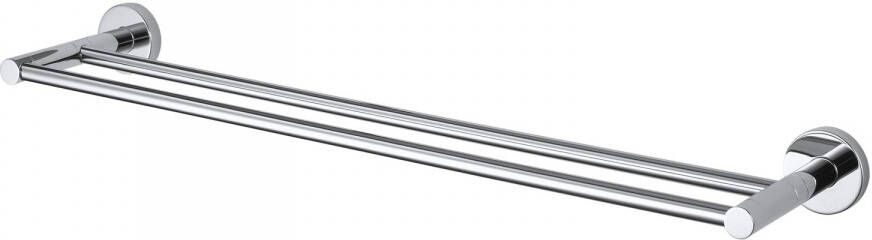 Haceka Tweedekans Kosmos Dubbele Handdoekhouder 61 2x13 5x5 3 cm Chroom 05091