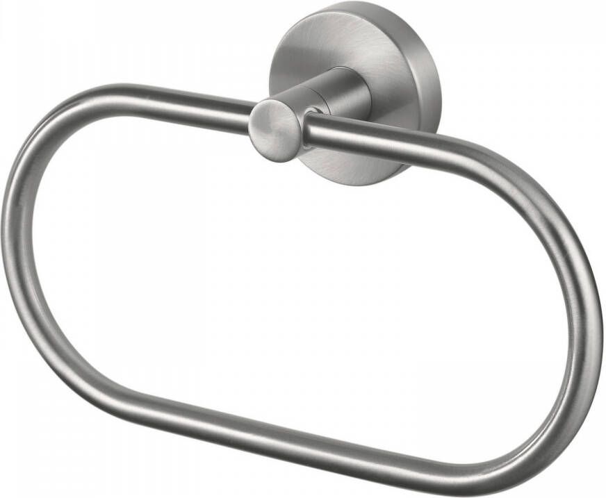 Haceka Kosmos Handdoekring 21cm geborsteld chroom 1208445