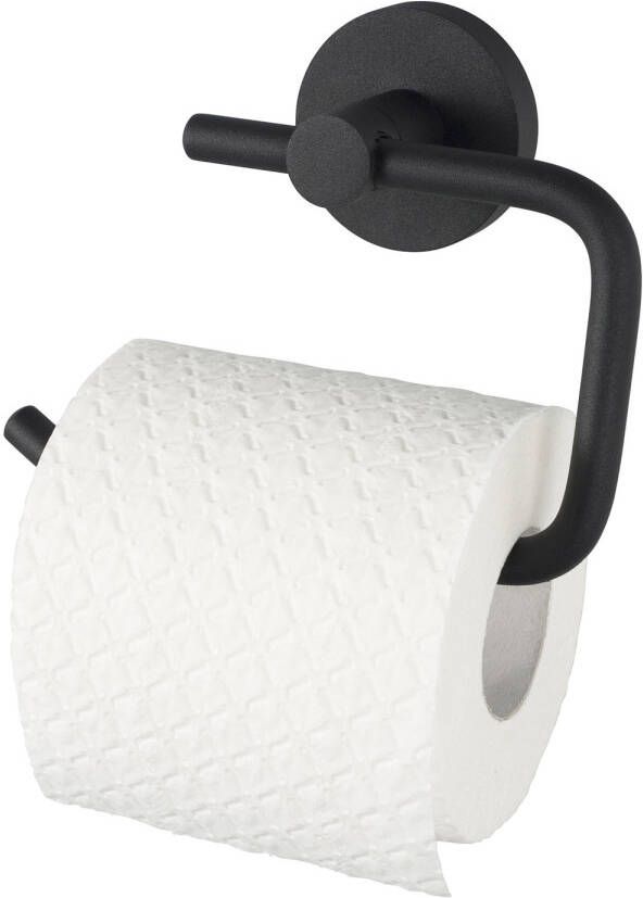Haceka Kosmos toiletrolhouder zonder klep 14 2x5x10 7cm zwart