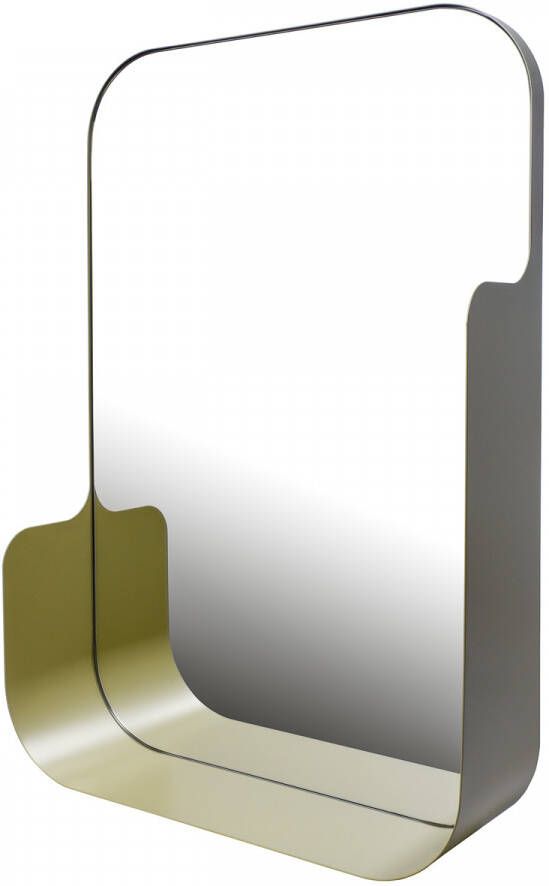 Haceka Badkamerspiegel Pekodom Inclusief Planchet Goud Metaal 60x40x12 cm