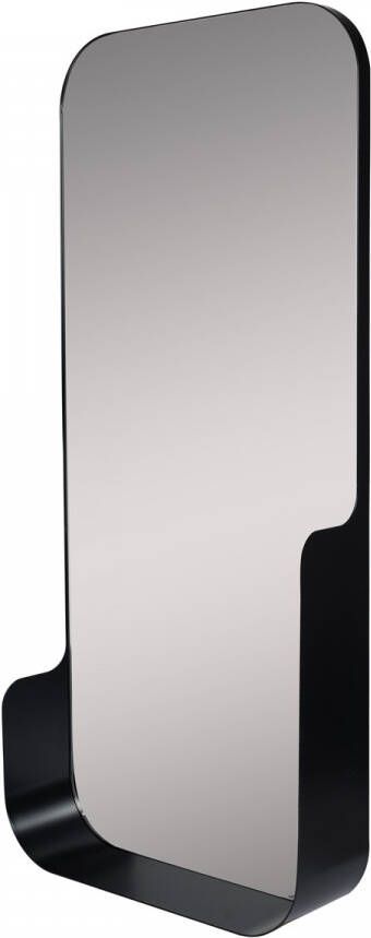 Haceka Badkamerspiegel Pekodom Inclusief Planchet Zwart Metaal 90x40x12 cm