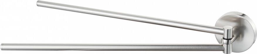 Haceka Handdoekhouder Dubbel Aqualux PRO2500 Draaibaar RVS Look