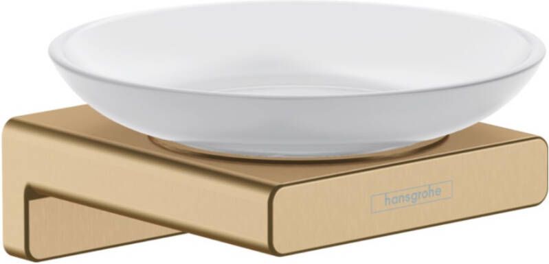Hansgrohe Addstoris zeephouder met schaal brushed bronze 41746140