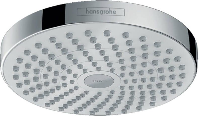 Hansgrohe Croma Select S hoofddouche S 180 2jet straalhoek verstelbaar wit chroom 26522400