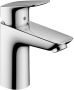 Hansgrohe Logis ééngreeps wastafelmengkraan 100 met metalen afvoerplug chroom - Thumbnail 2