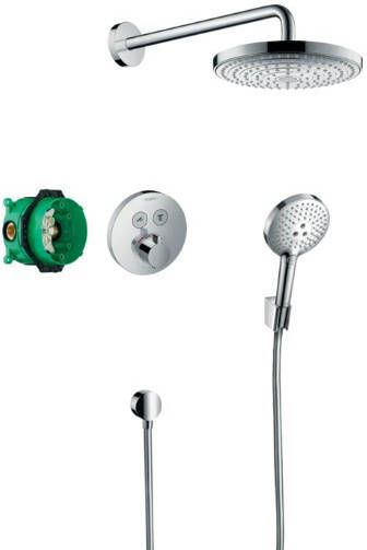 Hansgrohe Raindance Select S inbouw doucheset met ShowerSelect S thermostaat chroom rond