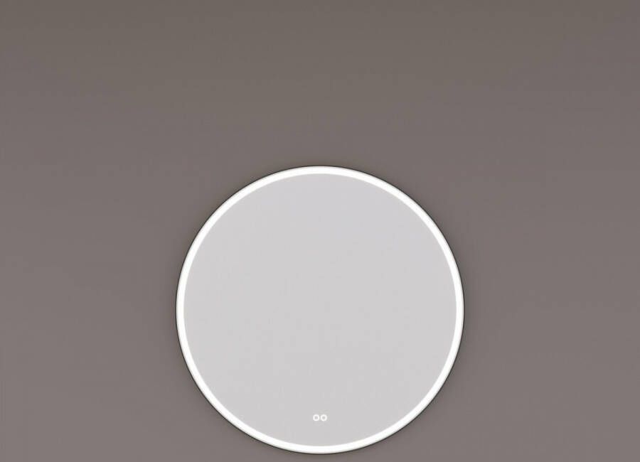 HIPP design 13000 ronde spiegel 100cm zwart met LED en spiegelverwarming