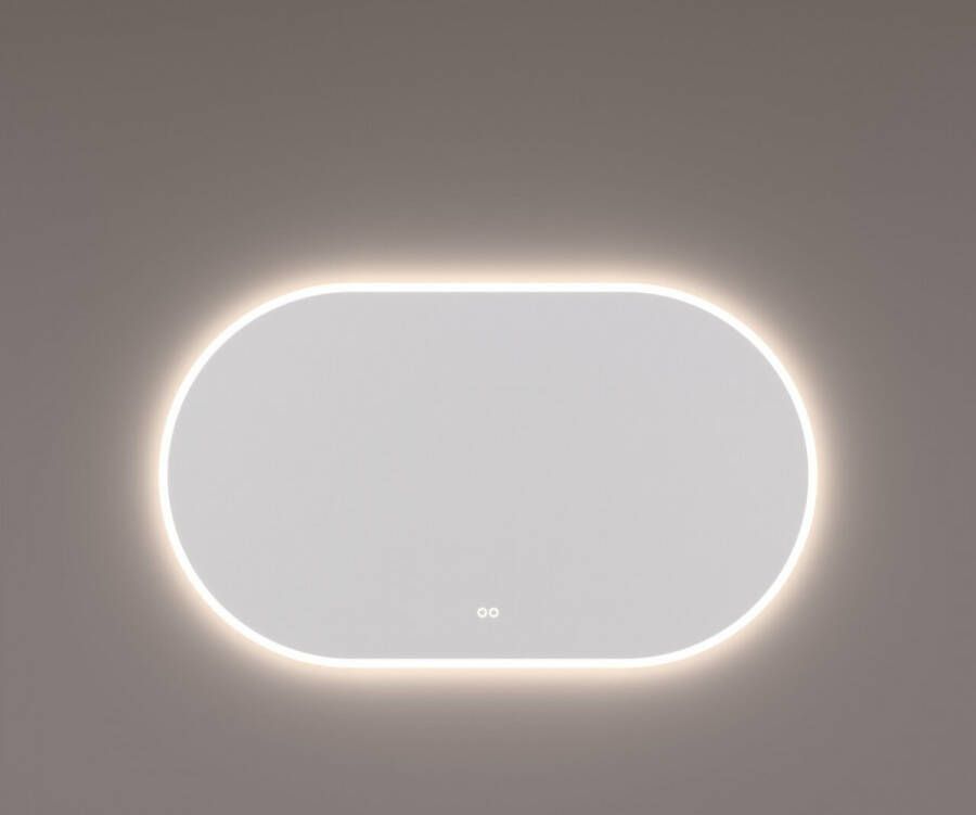 HIPP design 13700 ovale spiegel 100x70cm met LED en spiegelverwarming