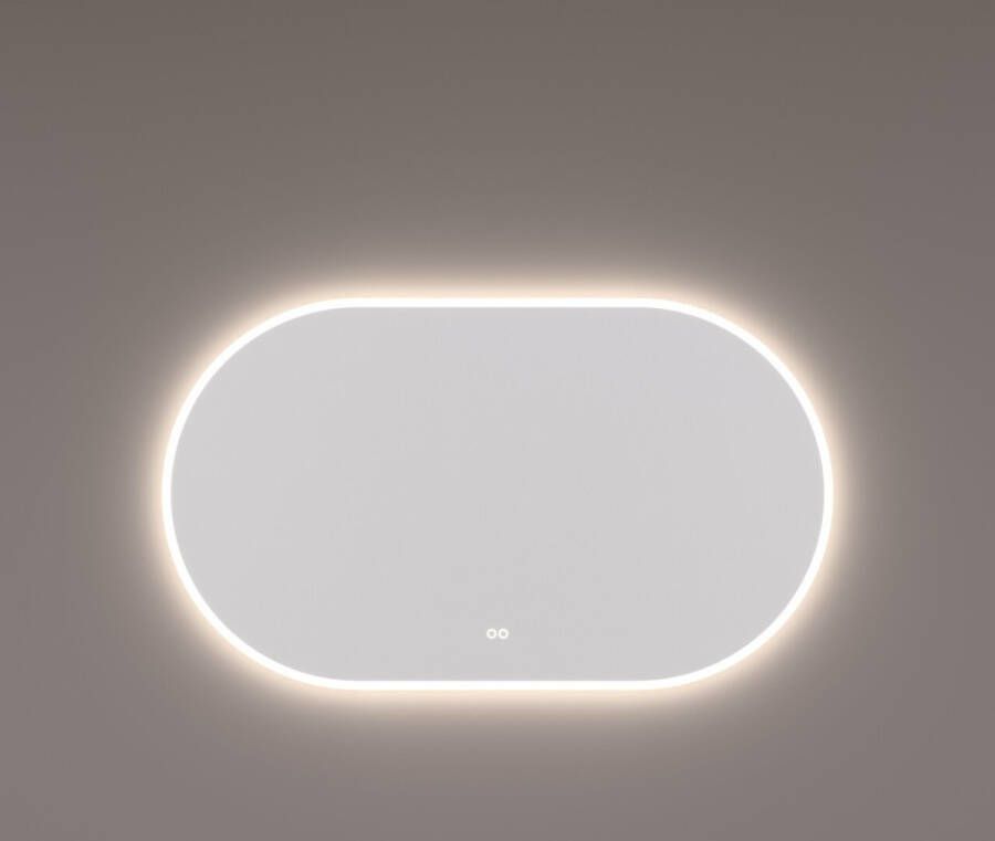 HIPP design 13700 ovale spiegel 160x70cm met LED en spiegelverwarming