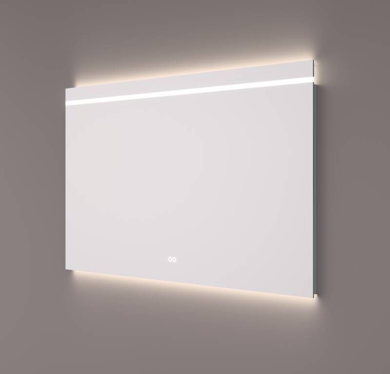 HIPP design 4500 spiegel 100x70cm met LED streep backlight en spiegelverwarming