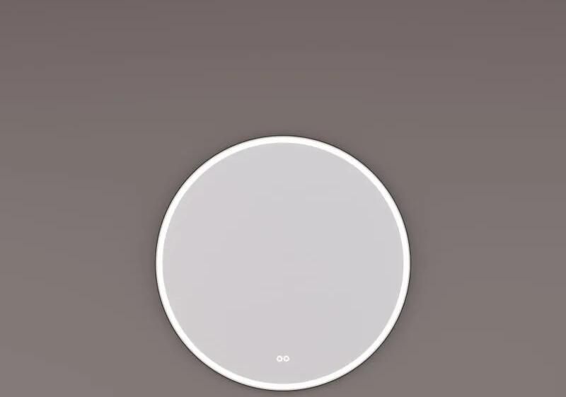 HIPP design 13000 ronde spiegel 70cm zwart met LED en spiegelverwarming