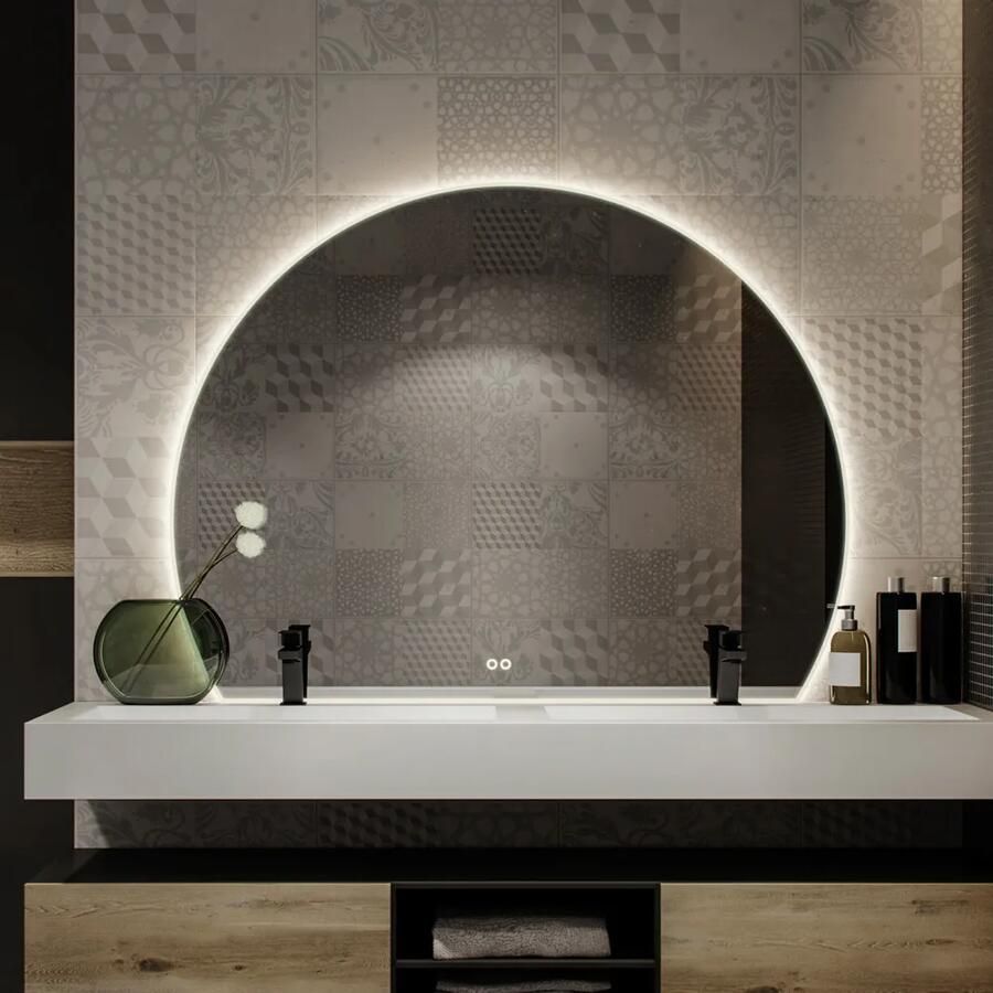 HIPP design SL160 sun-line spiegel 160x119cm met LED verlichting en spiegelverwarming