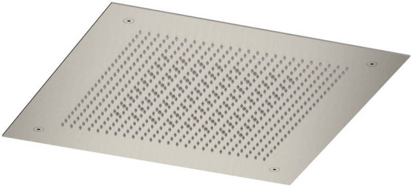 Hotbath Ace Hoofddouche inbouw vierkant 38x38cm geborsteld nikkel (RVS) AC148GN