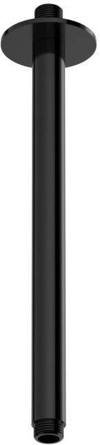 Hotbath ACE plafondbuis voor hoofddouche 30 cm gepolijst zwart PVD - Foto 1