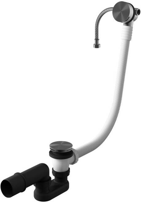 Hotbath Archie AR133 badafvoer + vulcombinatie RVS 316 Geborsteld Gunmetal PVD