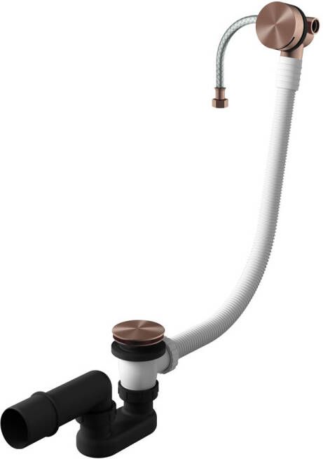 Hotbath Archie AR133 badafvoer + vulcombinatie RVS 316 Geborsteld Koper PVD