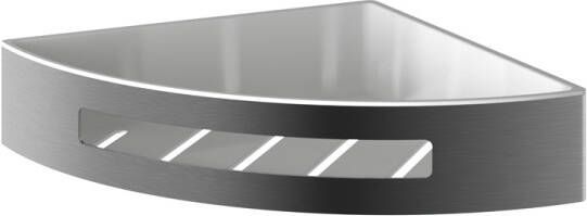 Hotbath Archie Design Douchekorf hoekmodel kunststofinzet geborsteld gunmetal PVD ARA19BGP