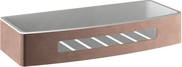 Hotbath Archie Design Douchekorf recht kunststofinzet geborsteld koper PVD ARA18BCP